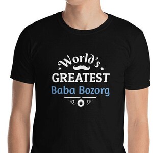 Worlds Greatest Baba Bozorg Short-Sleeve Unisex T-Shirt. Made in USA