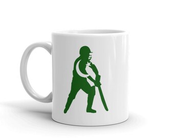 Pakistan Bandiera Cricket Mug - Dil Dil Pakistan. Regalo di cricket