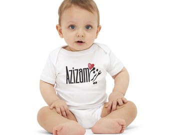 Azizam Baby Onesie | “My Dear” Farsi Design | Made in USA