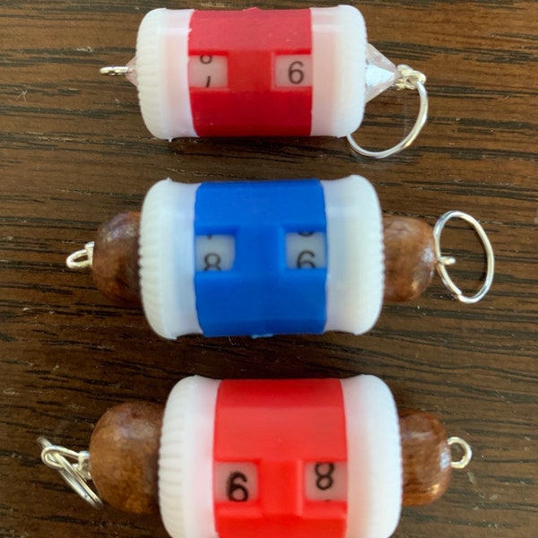 Stitch marker and row counter.  Two colors to choose from.