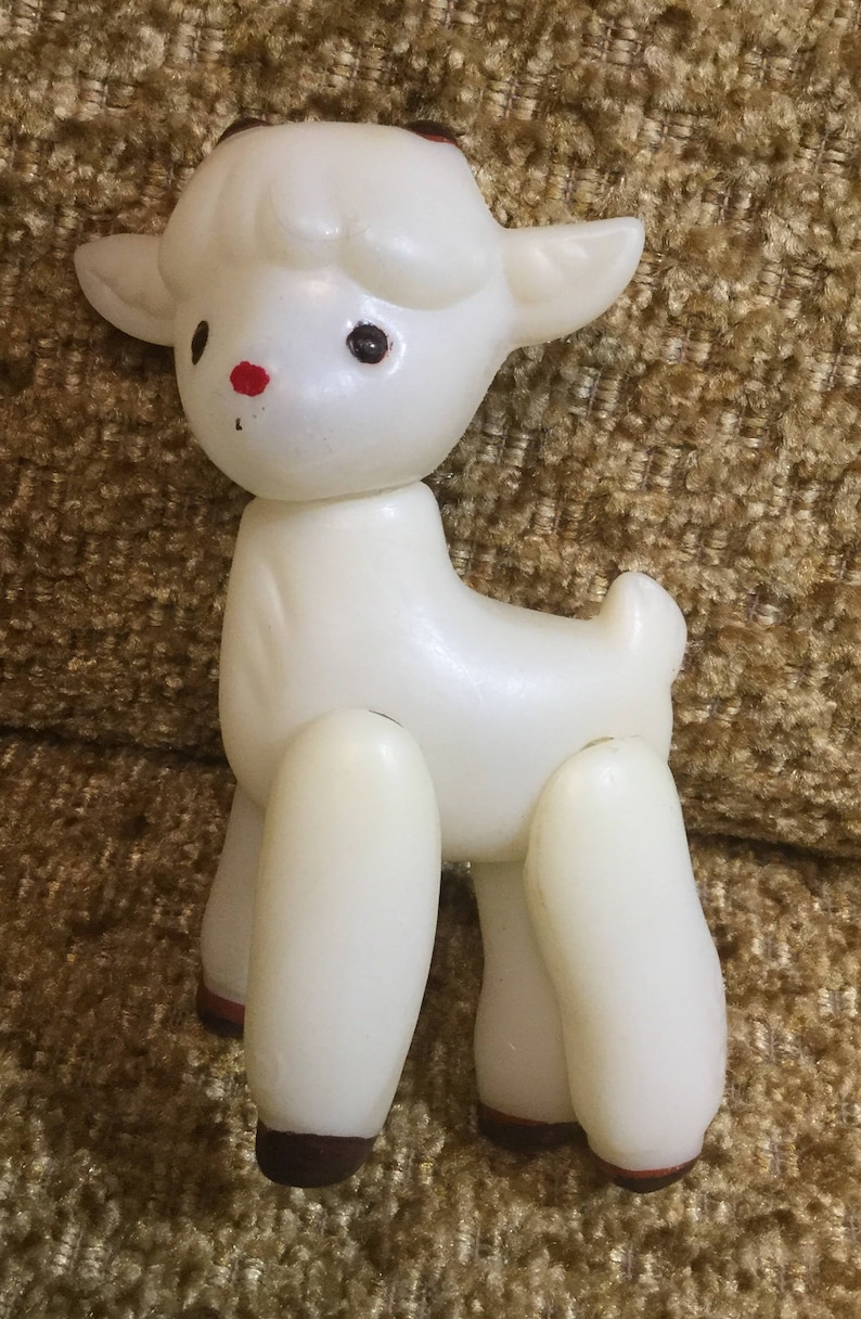 Goat plastic is a vintage toy Russia USSR