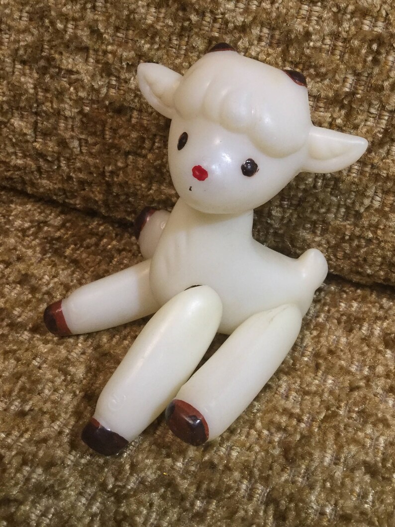 Goat plastic is a vintage toy Russia USSR
