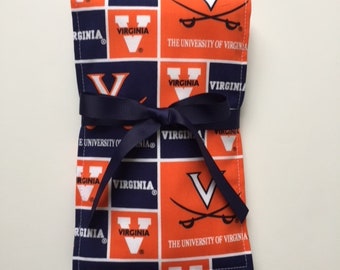 University of Virginia diaper burp cloth, Virginia Cavaliers baby gift, Burp rags, Baby shower gift, Baby diaper burp cloth