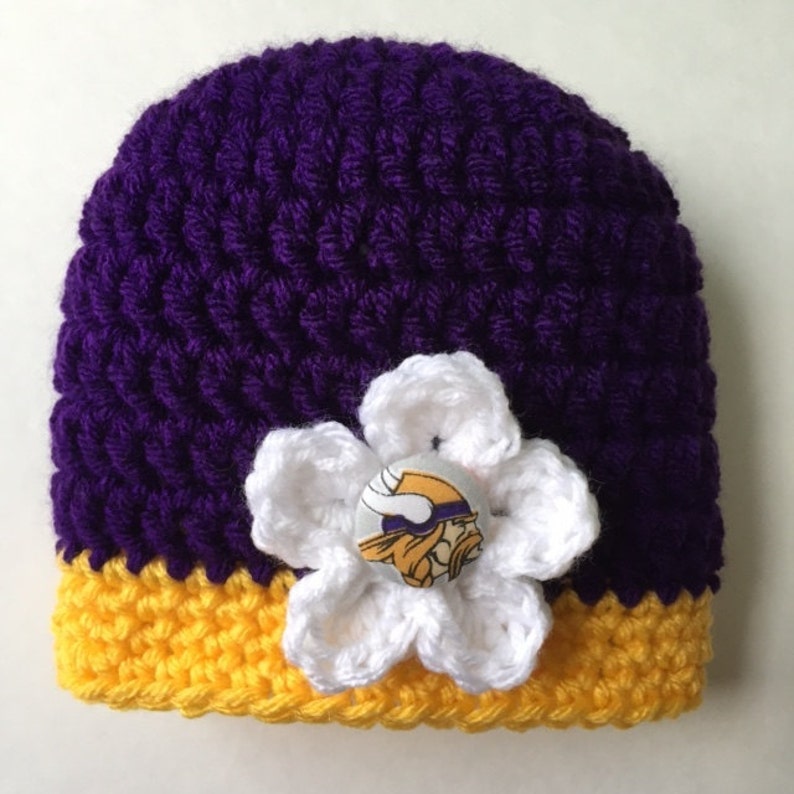 Minnesota Vikings baby hat for baby boy 