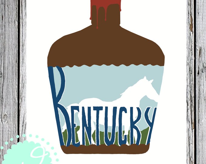 Instant Download, Kentucky Print, Custom State Print, State Printable ...