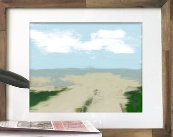 Abstract beach print, modern coastal art, beach printable, printable artwork, coastal print, beach print, southern, abstract art, printable