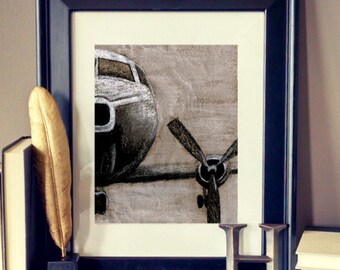 Vintage plane art, vintage nursery print, aviation nursery print, plane print, aviation print, nursery print, 8x10 printable, art print