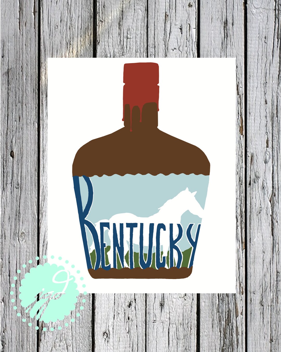 Instant Download, Kentucky Print, Custom State Print, State Printable ...