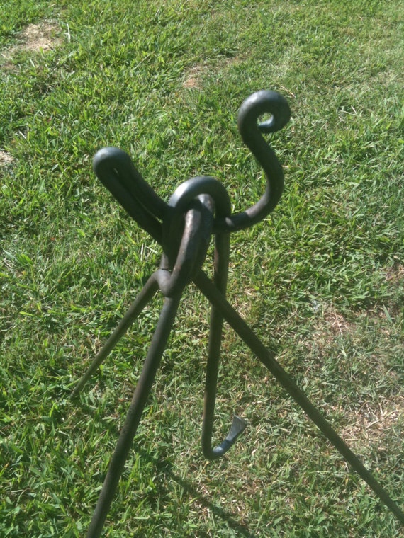 Items similar to Blacksmith Handmade Dutch Oven Lid Remover and Tripod
