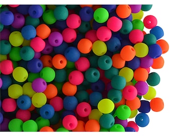 160pcs 3mm Czech Glass Round Pressed Beads ESTRELA NEON (UV Active) Mix (nr25100-3)