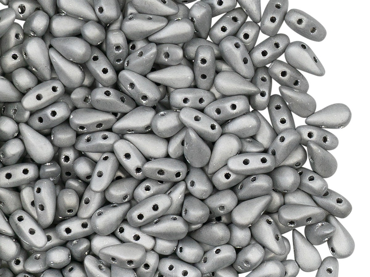 600pcs Dropduo® Beads 3x6mm 2-hole,czech Glass,jet Labrador Full
