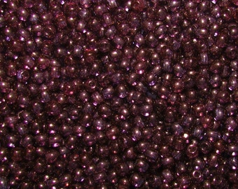 100pz 3mm Perle Di Vetro Pressato Ceco Rotonde Cristallo Vega Lustre (3RP042)