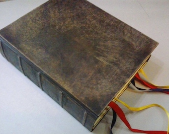 Praktische Magie, Großes Doppelbuch der Schatten - Grimoire, Echtleder, Wicca