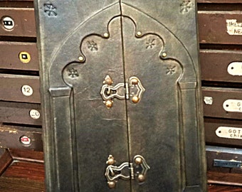 Grimoire, Buch der Schatten - Blankoseiten -postgebunden- Zaubertür - Zauberbuch -
