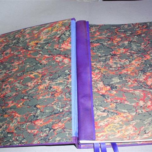 CHARMED book of shadows-wicca-REFILLABLE-blank pages, shops leather Purple