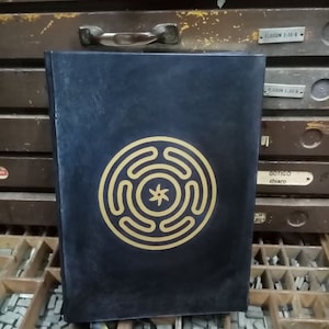HECATE  grimoire, book of shadows - wicca - REFILLABLE - blank pages,