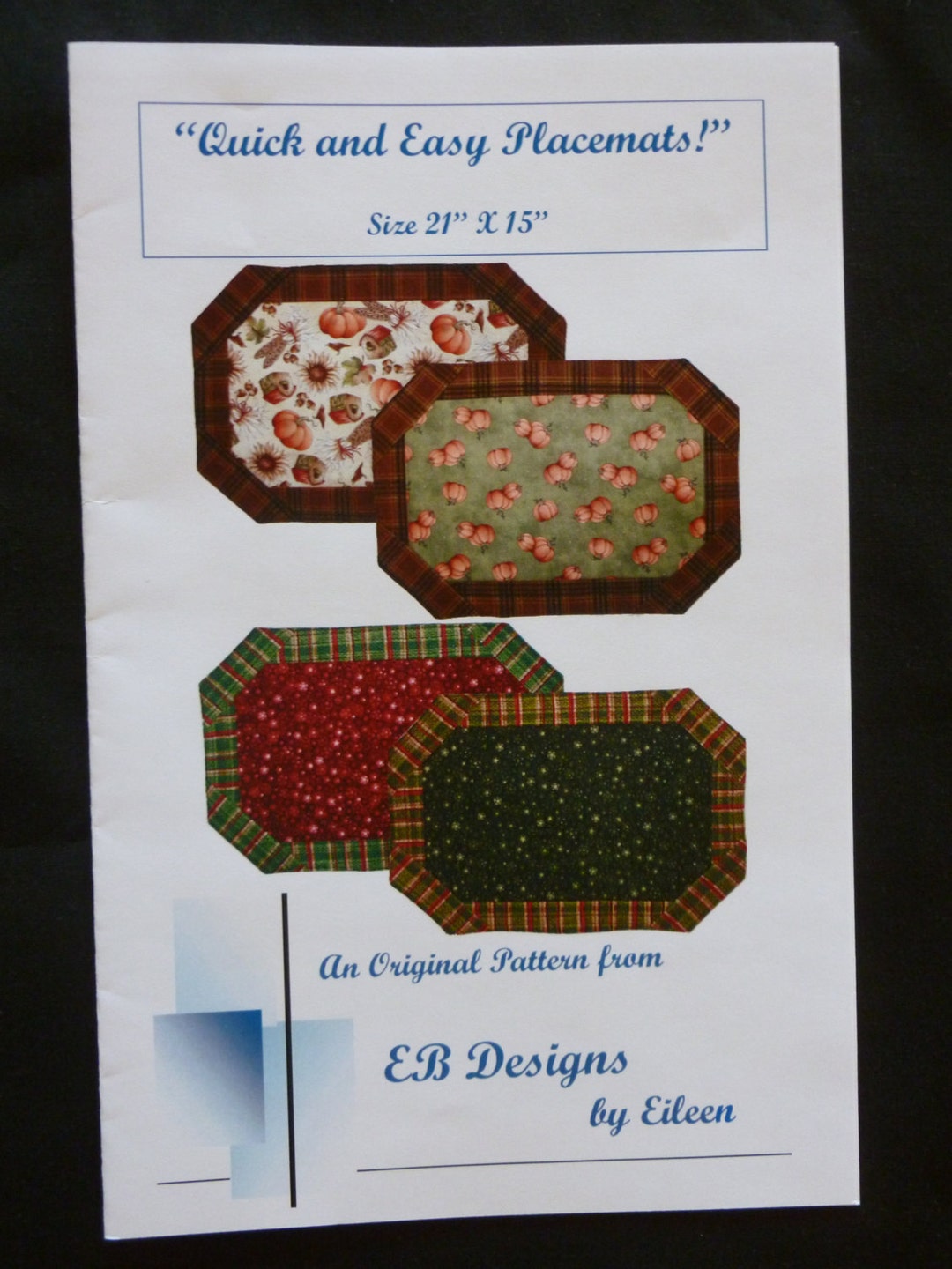 Quick and Easy Placemats Pattern by EB Designs Etsy