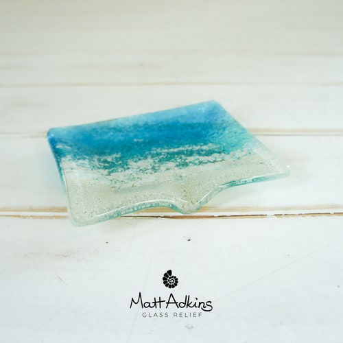 Paradise Glass Soap Dish 13x10cm 5x4 FREE UK Etsy