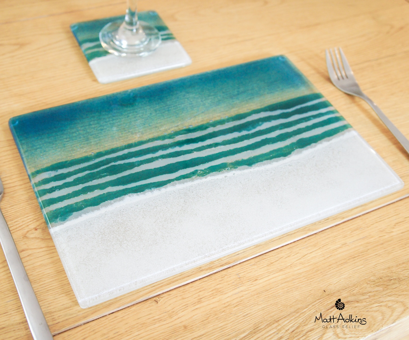 Beach Placemat 30x20cm11 3/4x8 1/4 Coaster Etsy