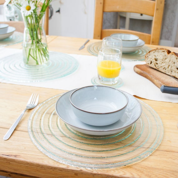 Glass table coasters discount