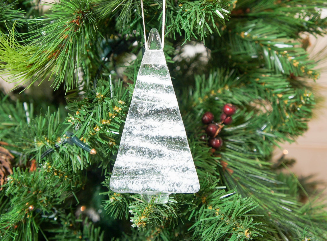 9 Medium White Treesfree UK Shippinghanging White Christmas Etsy