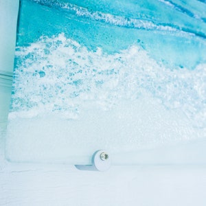 triptych wall art
wall art set
set of 3 prints
extra large wall art
3 piece wall art
teal fused glass
sea glass art
teal wall decor
textured wall art
x large wall hanging
wall panel sculpture
turquoise aqua art
3d abstract art