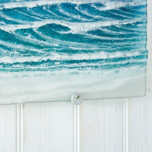 Large Panoramic Wave
fused glass wall art
teal turquoise
blue ocean
wall panel
glass sculpture
bedroom wall art
landscape wall art
sea glass art
surfing sailing
nautical gift
textured wall art
glass art wall decor