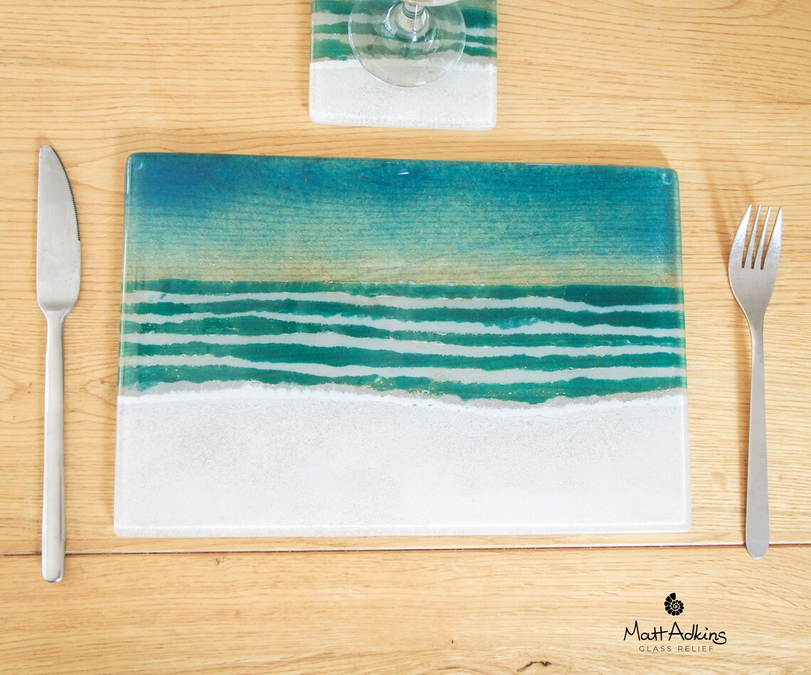 Beach Placemat 30x20cm11 3/4x8 1/4 Coaster Etsy