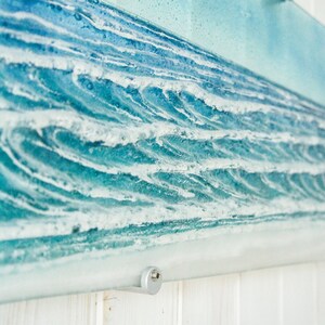 Large Panoramic Wave
fused glass wall art
teal turquoise
blue ocean
wall panel
glass sculpture
bedroom wall art
landscape wall art
sea glass art
surfing sailing
nautical gift
textured wall art
glass art wall decor