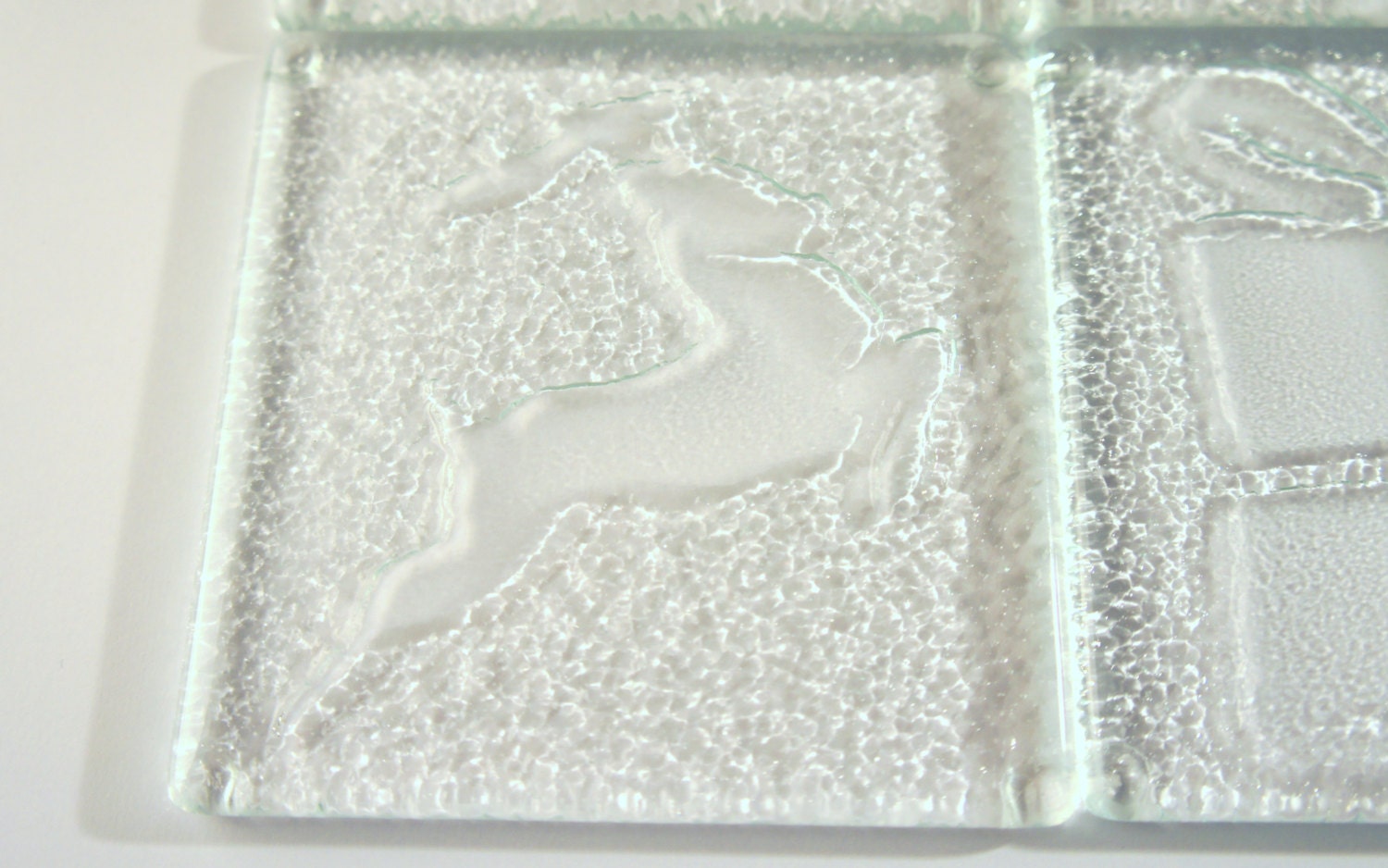 Clear Christmas Glass Coastersfree UK Shippingset of 4 Glass Etsy UK