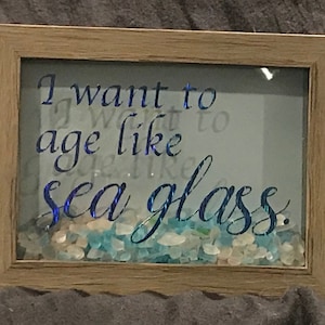 I want to age like sea glass (loose sea glass)