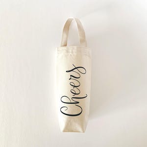 Cheers Wine Totes, Wine Gift Bags, Cheers Totes, Cheers Wine Bag, Wine Canvas Totes