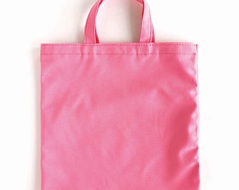 Pink Tote Bag Blank, Pink Canvas Totes Bags, Blank Tote Bags for HTV, Embroidery, Crafts, Bulk Tote Bag Blanks, USA Made Totes