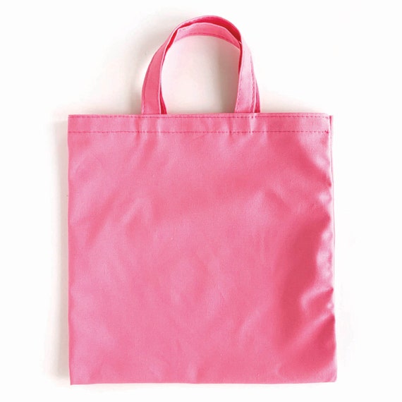 Pink Tote Bag Blank, Pink Canvas Totes Bags, Blank Tote Bags for HTV,  Embroidery, Crafts, Bulk Tote Bag Blanks, USA Made Totes 