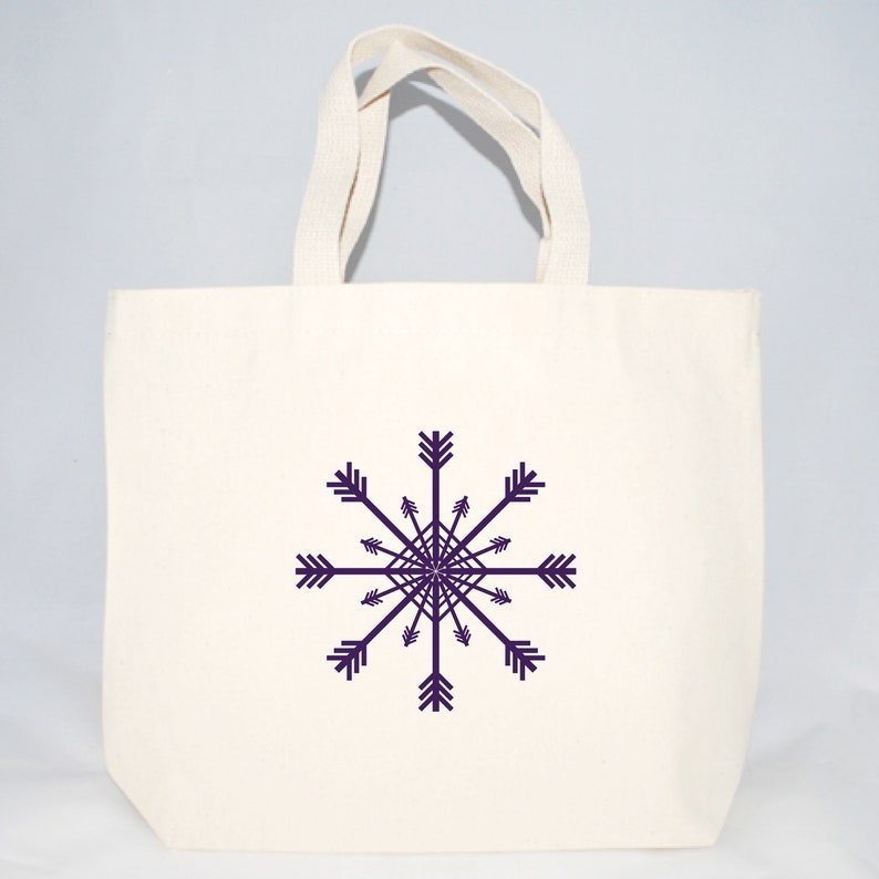 Wedding Welcome Bags Set of 6 Snowflake Wedding Tote Bags Hotel Gift Bags Bridesmaid Totes Event Favors Winter Wedding Favors