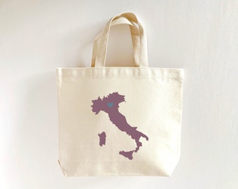 Italy Destination Wedding Welcome Bags, Italy Hotel Welcome Bag, Tote for Out of Town Guests, Italy Canvas Totes, Bridal Party Totes