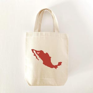 Custom Mexico Map Tote Bag: Wedding Welcome Gift