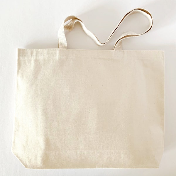 Extra Large Tote Bags Blank, Blank Cotton Canvas Bags, Bulk Wedding Welcome Bags, Canvas Tote Bags, Natural Undyed Tote Bag Blanks