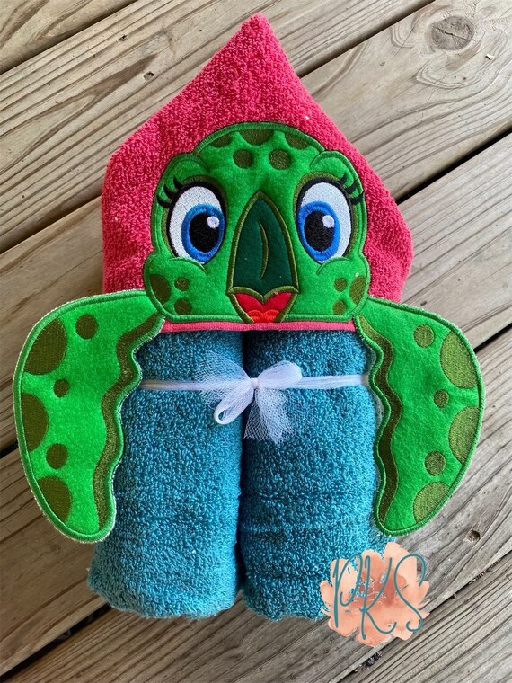 Turtle hooded towel hotsell