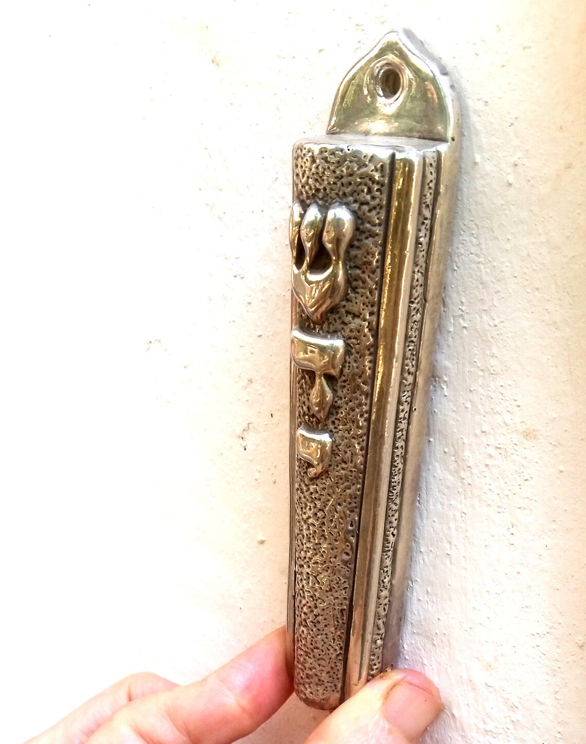 Sterling silver Mezuzah Case hand made Israel Judaica Etsy