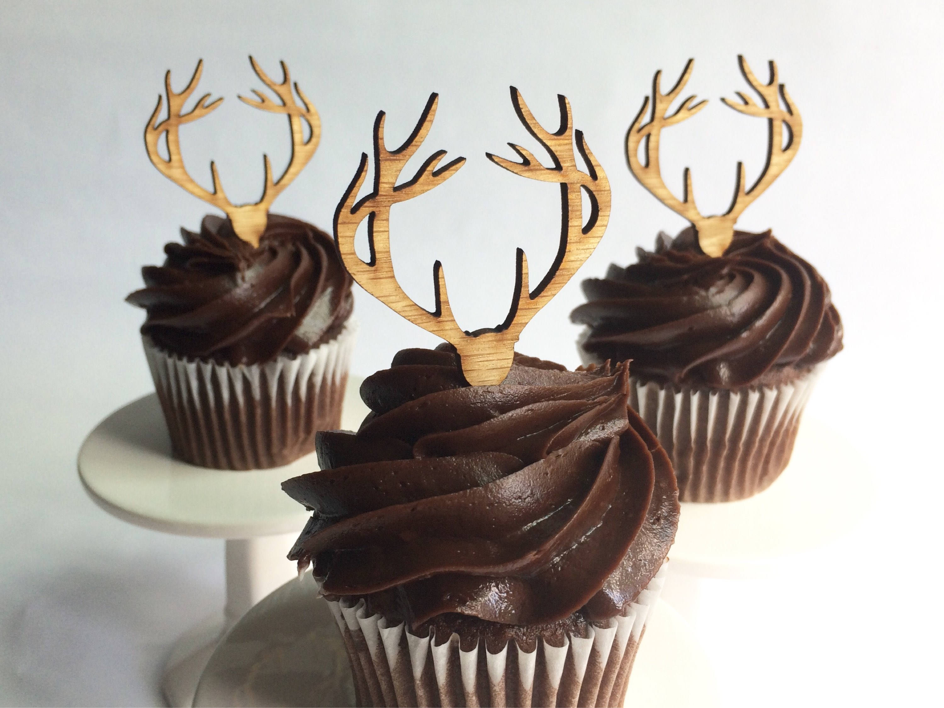 Deer Antler Cupcakes
