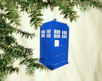 Acryl Doctor Who Tardis kerstornament