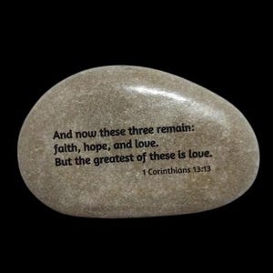 1 Corinthians 13 13 faith hope and love the greatest of these is love Scripture Bible Verse Gift idea Christian