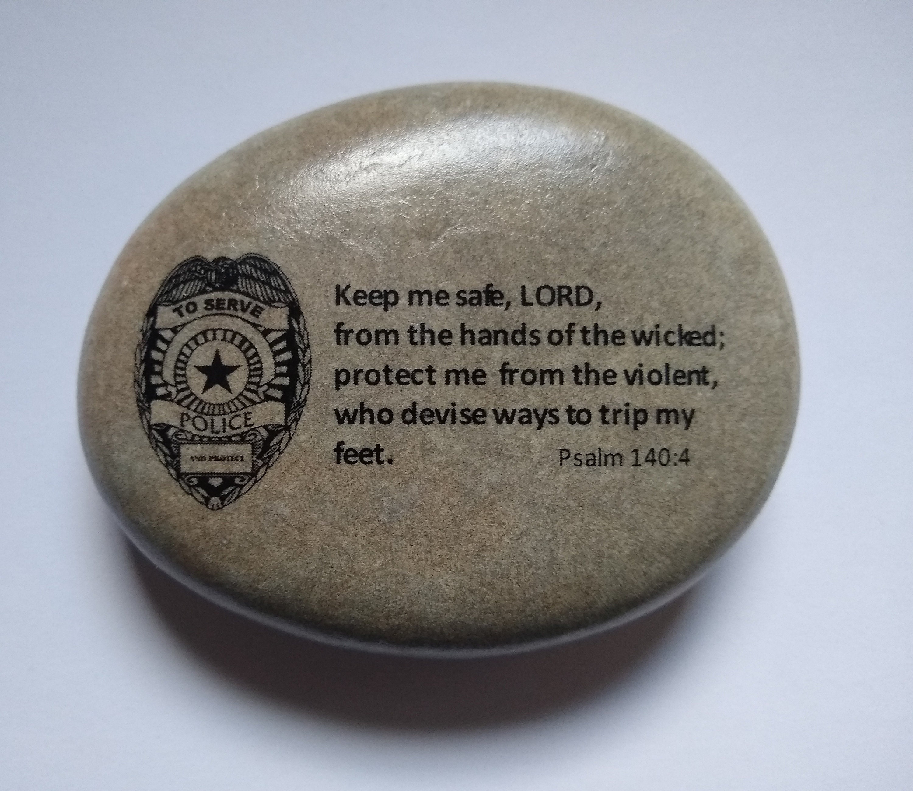 Psaume 140 Pour Se Protéger Des Méchants Officier de police chargé de lapplication de la loi Cadeau en - Etsy Canada