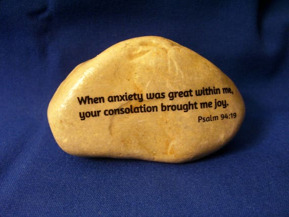 Psalm 94 19 When Anxiety Was Great Within Me Healing River Etsy