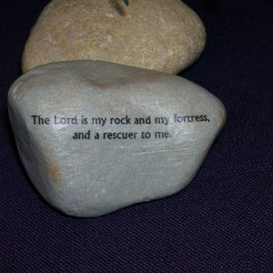 Scripture River Rock The Lord is my rock and my fortress Psalm 18:2 Tehillim