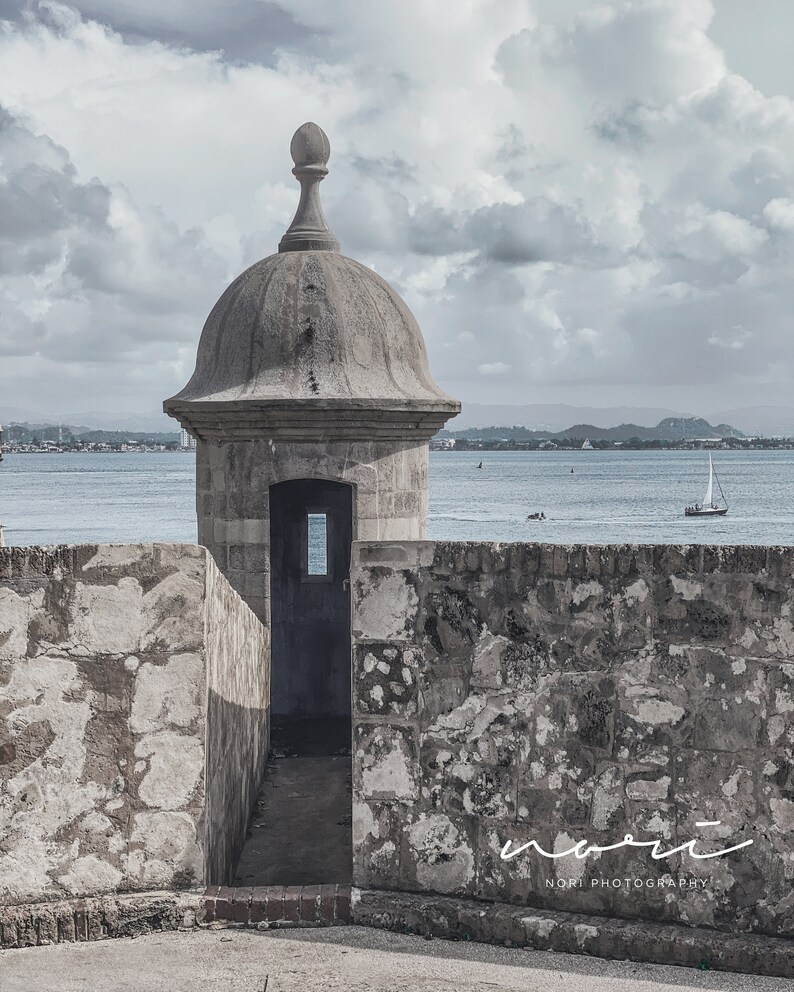 Puerto Rico Wall Art, Old San Juan Wall Art, Garita, Puerto Rico Gift