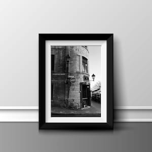 Montreal Wall Art, Old Montreal, Cobblestone Street, Fine Art Prints, Wall Print, Wall Decor, Black and White Photography, Photo Gifts