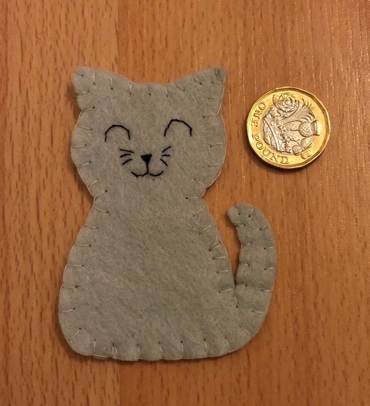 Cat lover felt corner bookmark book accessory bookworm Etsy