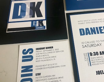 Elegant Bar Mitzvah Invitations